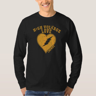 T-shirt Amour Haute Tension Lineman Épouse Petites Amies L