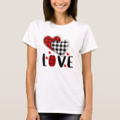 T-shirt Amour Heureuse Sainte-Valentin mignon (Devant)