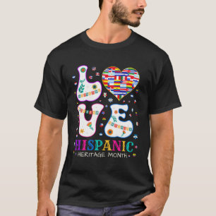 T-shirt Amour Hispanique Mois du patrimoine espagnol Coun