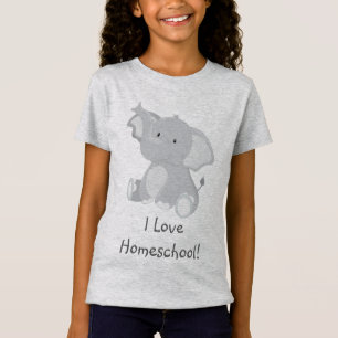 T-Shirt Amour Homeschool d'éléphant