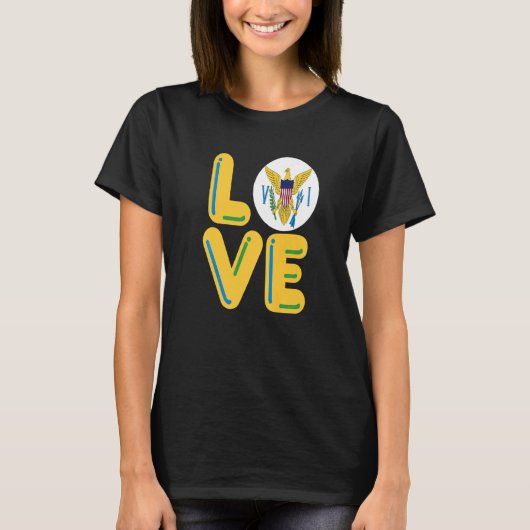 T-shirt AMOUR Îles Vierges (Devant)