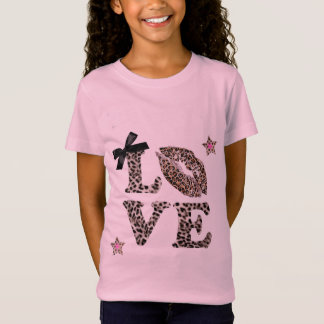 T-Shirt Amour imprimé léopard & Coquette