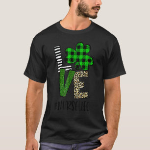 T-shirt Amour Infirmière Vie Mignon St Patrick S Jour Buff