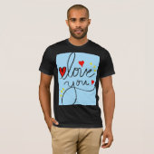 T-shirt Amour intemporel : Tee d'impression élégante et cl (Devant entier)