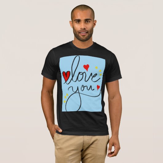 T-shirt Amour intemporel : Tee d'impression élégante et cl (Devant entier)