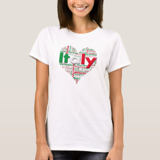 T-shirt Amour Italie de la chemise I