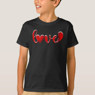 T-shirt Amour Joyeux Valentines Jour Amour Mur