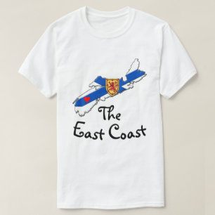 T-shirt Amour La Côte Est Coeur Nouvelle-Écosse chemise