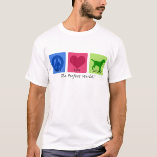 T-shirt Amour labrador retriever de paix