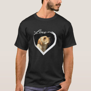 T-shirt Amour Labrador Retriever Jaune De Animal