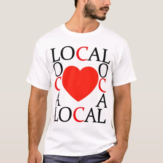 T-shirt Amour local (Devant)