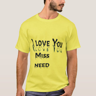 T-shirt Amour, Mademoiselle, Besoin : Une Expression Au Co