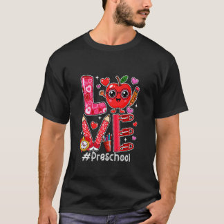 T-shirt Amour Maternelle Cœurs Mignons Saint-Valentin Élèv