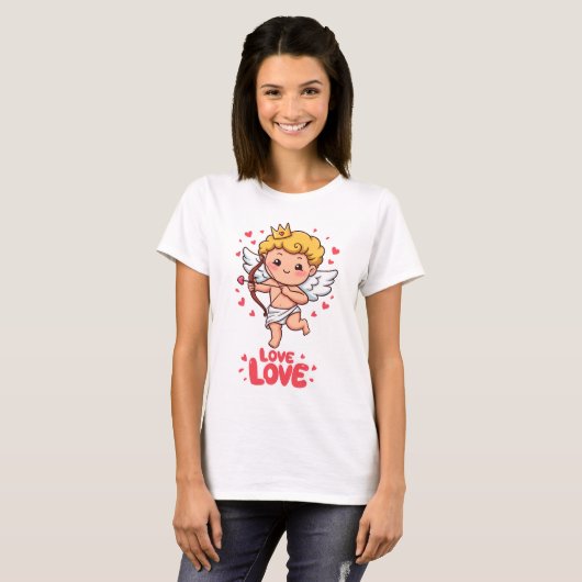 T-shirt Amour mignon (Devant entier)