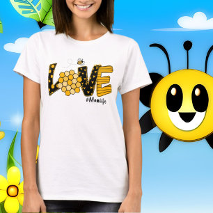 T-shirt amour mignon maman vie mot art