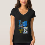 T-shirt AMOUR Mignonne Hanoukka Chanukah Dreidel Menorah H<br><div class="desc">C'est un gage pour votre famille,  friends during Hanukkah holiday. They will be happy to receive this gift from you during Hanukkah holiday.</div>