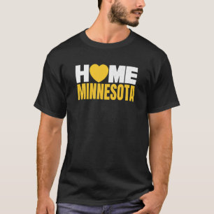 T-shirt Amour Minnesota Purple & Coeur Jaune Minnesota Hom