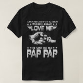 T-shirt amour-moi il a envoyé mon pap pap (Design devant)
