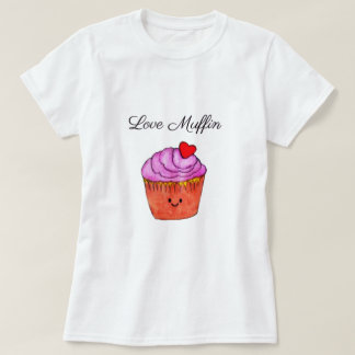 T-shirt Amour Muffin rose