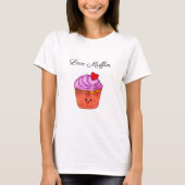 T-shirt Amour Muffin rose (Devant)