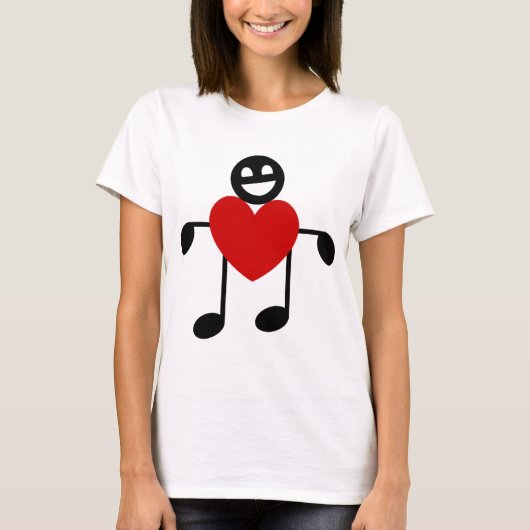 T-shirt Amour musical (Devant)