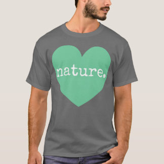 T-shirt Amour Nature Cœur rétro