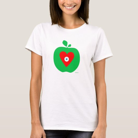 T-shirt Amour New York Apple d'oeil (Devant)