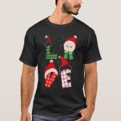T-shirt Amour Noël Noël Noël Noël Chapeau Noël Noël (Devant)