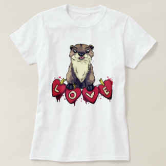 T-shirt Amour Otter