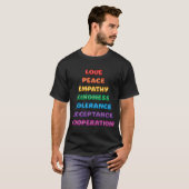 T-shirt Amour, paix... (Devant entier)