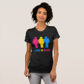 T-shirt Amour Pansexual (Devant entier)