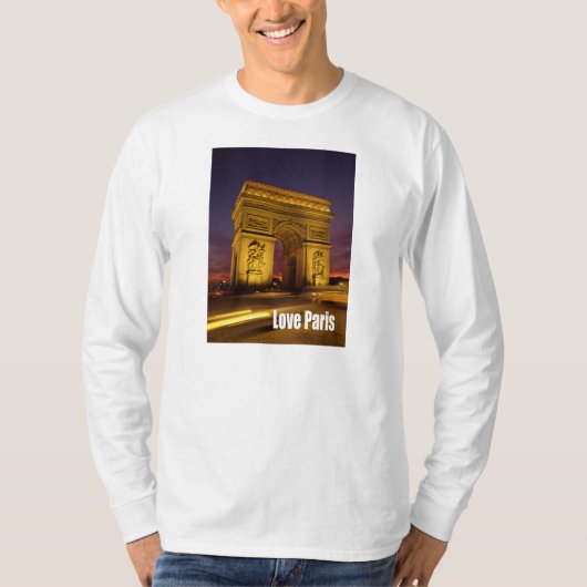 T-shirt Amour Paris France (Devant)