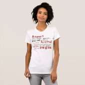 T-shirt Amour ! Pas irritez votre arme secrète (Devant entier)