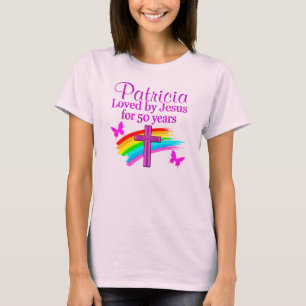 T-SHIRT AMOUR PERSONNALISÉE PAR JÉSUS 50E ANNIVERSAIRE
