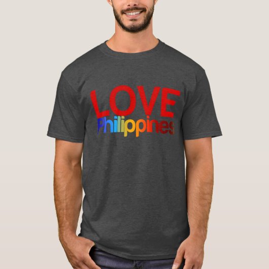 T-shirt Amour Philippines rétro (Devant)
