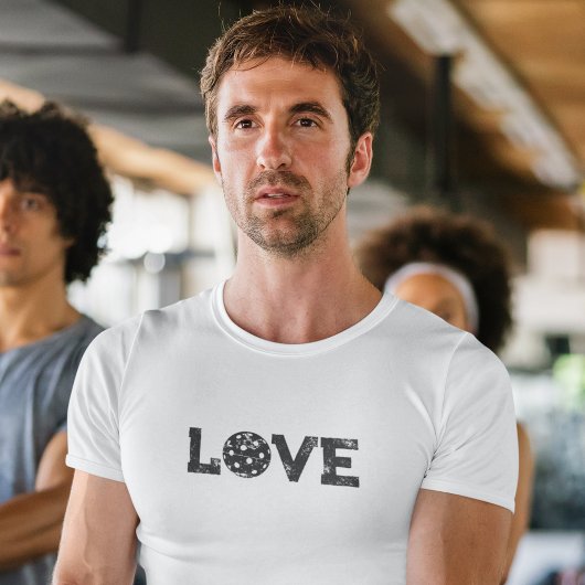 T-shirt AMOUR Pickleball en détresse