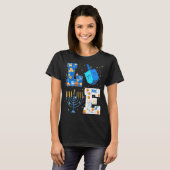 T-shirt Amour Pour Chanoukah Hanoukka Menorah Juif Juif 1 (Devant entier)