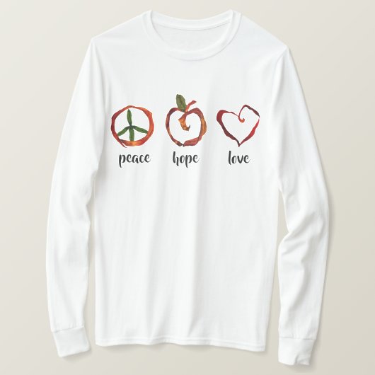 T-shirt amour pour la paix (Design devant)