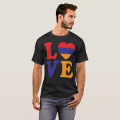 T-shirt Amour pour l'Arménie (Devant entier)