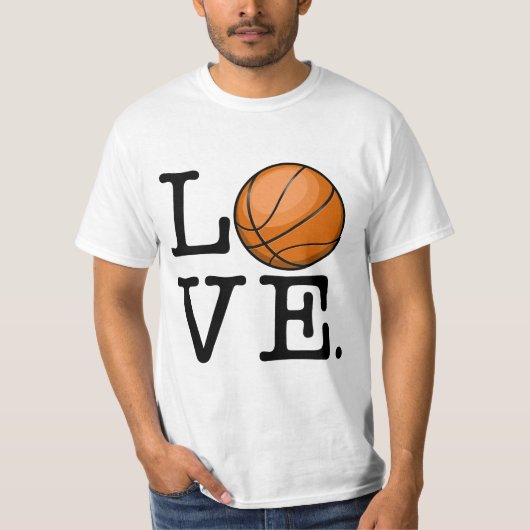 T-shirt Amour pour le basket-ball (Devant)