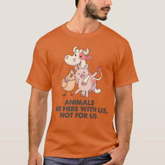 T-shirt Amour pour les animaux végans végétarien vintage
