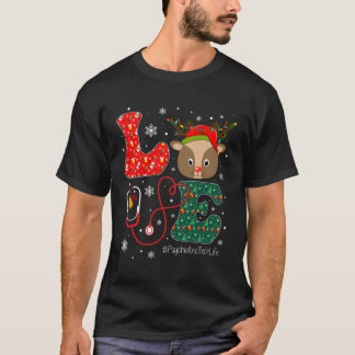 T-shirt Amour Psychiatrique Technicien de la Vie Noël Re