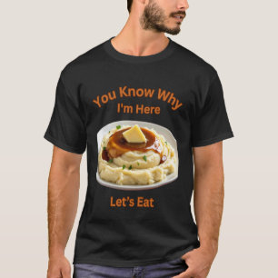 T-shirt Amour Purée De Pomme De Terre Rétro Thanksgiving D