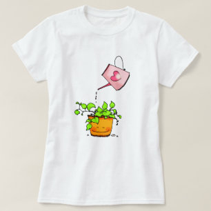 T-shirt Amour qui arrose, plante d'intérieur heureuse