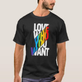 T-shirt Amour Qui Vous Voulez Fier Maman Lgbt Gay pride Me (Devant)
