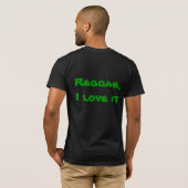 T-shirt Amour, reggae, toujours (Dos entier)