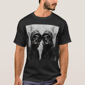 T-shirt AMOUR & RÉSISTANCE Graphique vintage futuriste