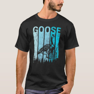 T-shirt Amour Rétro Vintage Oie Silhouette Cygne Animal