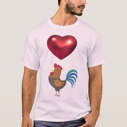 T-SHIRT AMOUR ROOSTERS ! (Devant)
