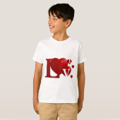 T-shirt AMOUR Rouge (Devant entier)